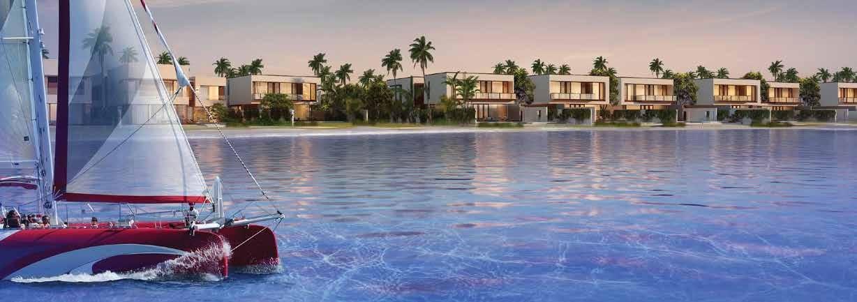 Modern waterfront villas with private beach access at Hidd Al Saadiyat Abu Dhabi